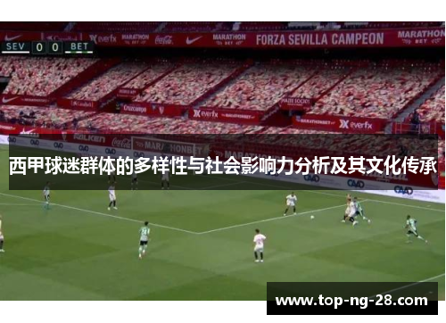 西甲球迷群体的多样性与社会影响力分析及其文化传承